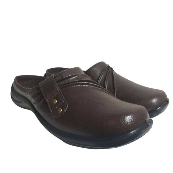 Easy Street Womens Holly Brown Slip On Closed Toe Comfort Flat Mules Size 6 M - Picture 3 of 7